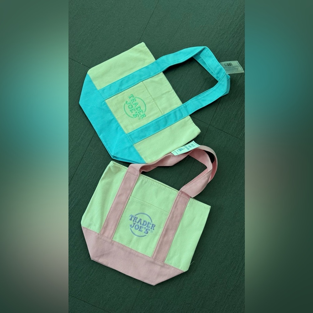 Trader Joes Spring Canvas Tote